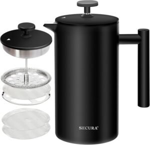 Secura French Press Coffee Maker, 3...