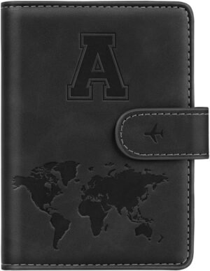 Initial A Passport Holder Cover Per...