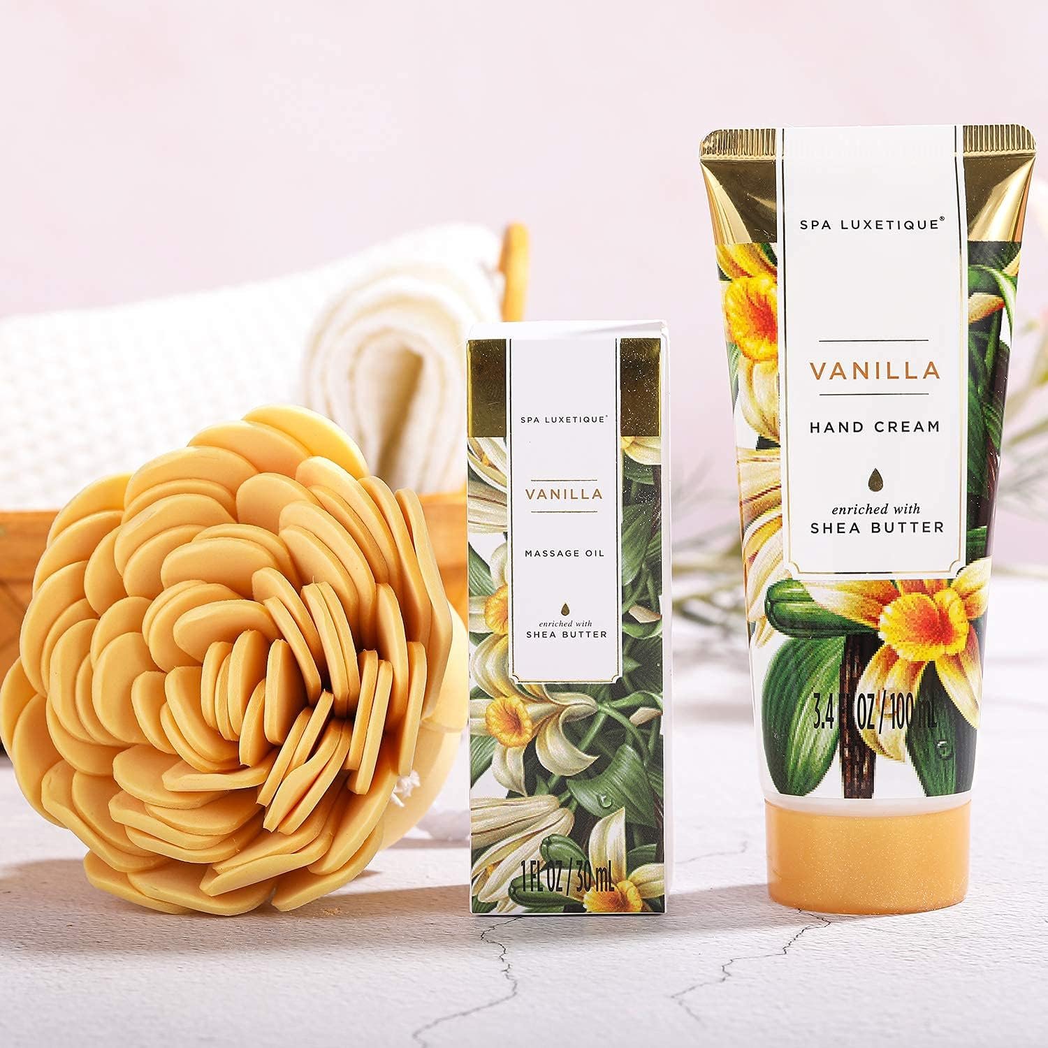 Gifts for Women Spa Luxetique Spa Gift Set, Pamper Gifts 12pcs Vanilla Gifts for Mom, Pamper Gifts for Women, Bath Gift Set with Body Lotion, Bath Bomb, Bubble Bath, Self Care Gifts, Birthday Gifts, Mothers Day - Image 7