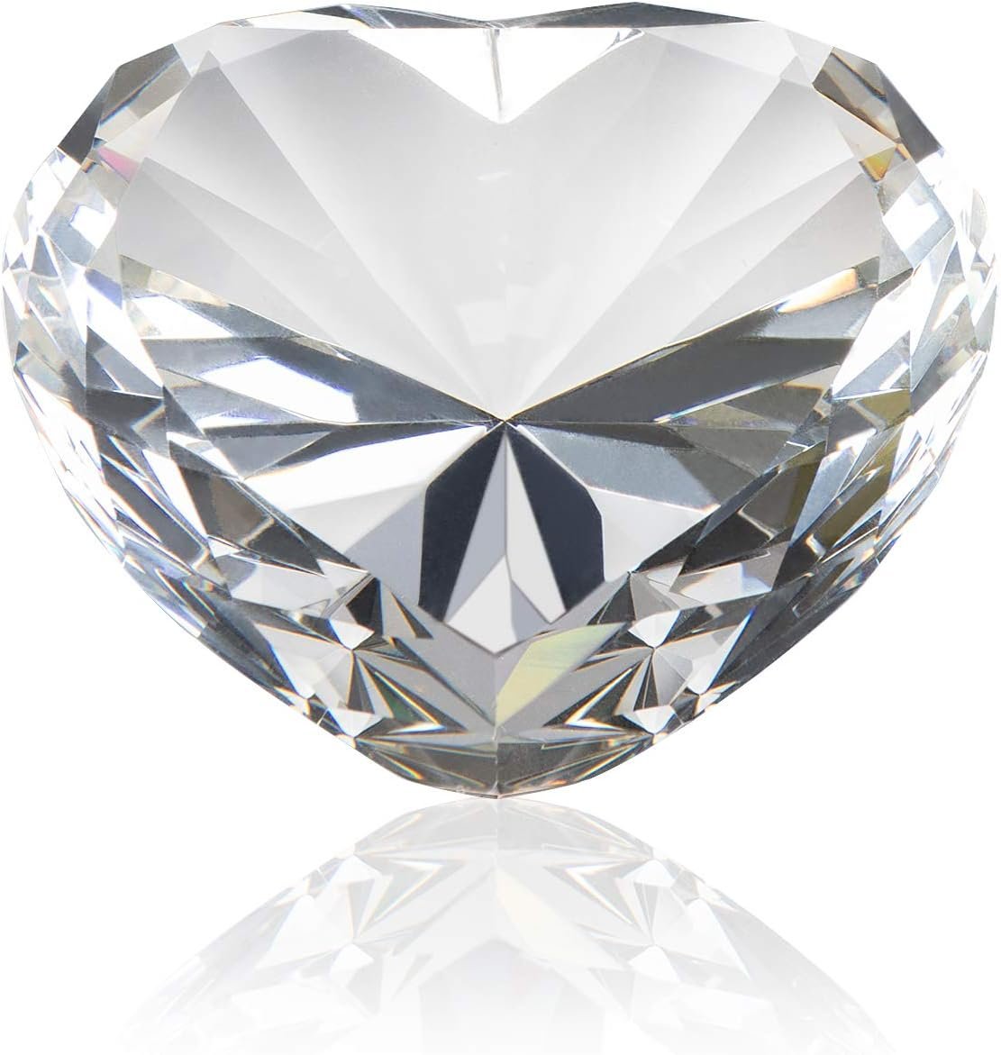 Clear Crystal Diamonds Paper Weights with Gift Box, 80mm Heart Shape Real Crystal Diamond Glass Gems Paperweight, Big Diamonds Birthday Anniversary Women Her Valentine's Day Gift - Image 6