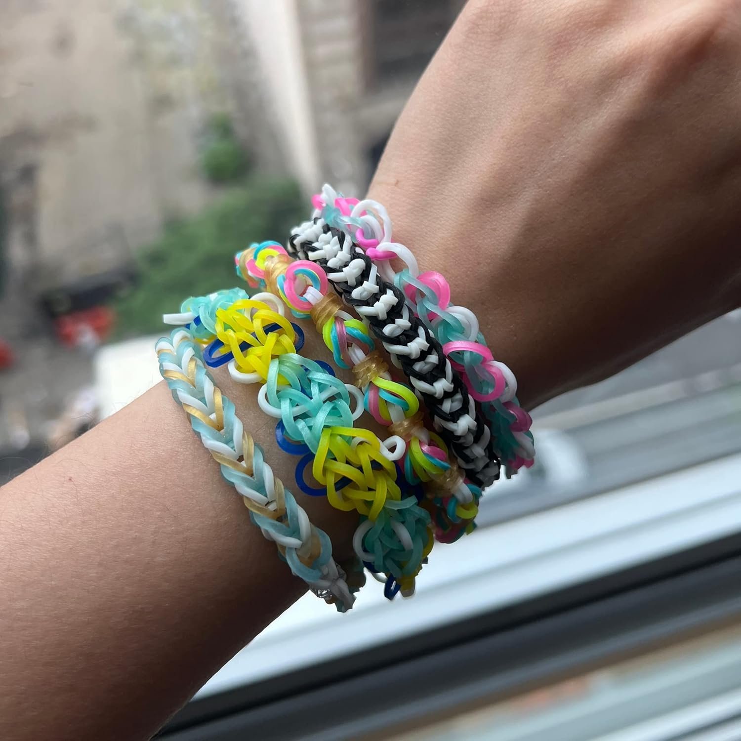 Rainbow Loom MEGA Combo Set, Features 7000+ Colorful Rubber Bands, 2 Step-by-Step Bracelet Instructions, Organizer Case, Great Gift for Kids 7+ DIY Craft, STEAM - Image 6