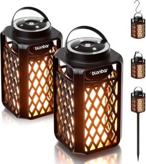 Blonbar 2PCS Led Flame Speaker,Outd...