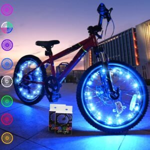 TINANA 2 Tire Pack LED Bike Wheel L...