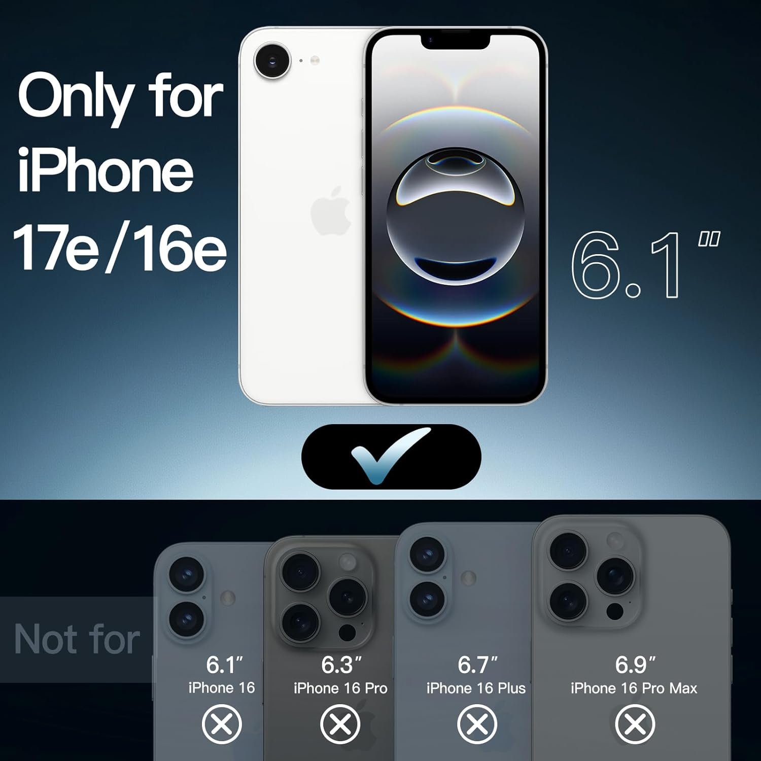 JETech Case for iPhone 17e (2026) / iPhone 16e, Non-Yellowing Shockproof Phone Bumper Cover, Anti-Scratch Clear Back, 6.1-Inch Display (Clear) - Image 2