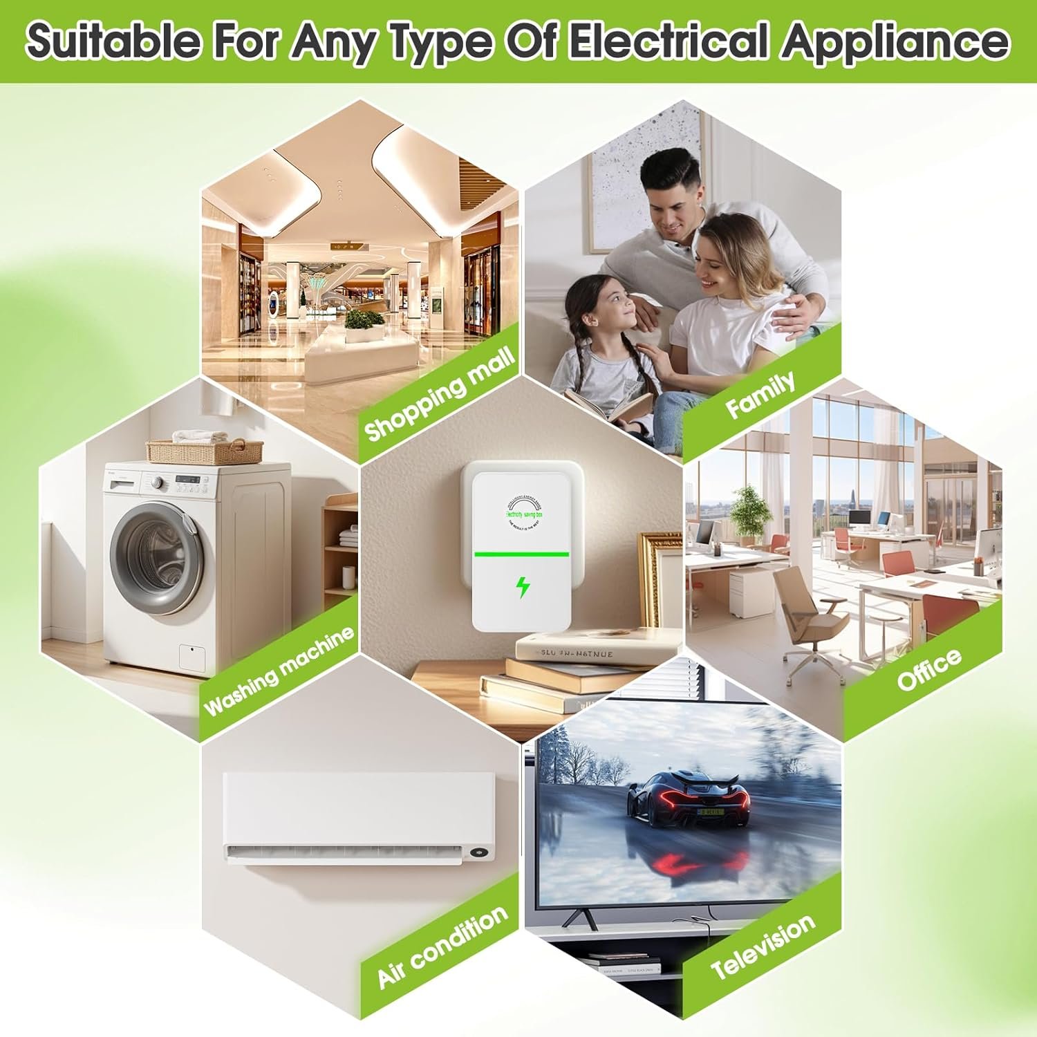 2pcs Energy Power Saver Smart Plugs, Electric Energy Saver Power Device Electricity Saving Boxes for Home, Office - Image 4