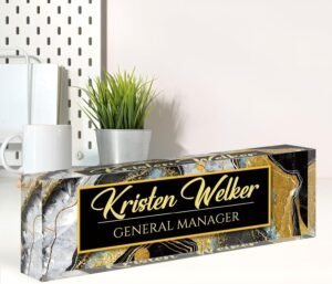 Custom Name Plate for Desk, Desk Na...
