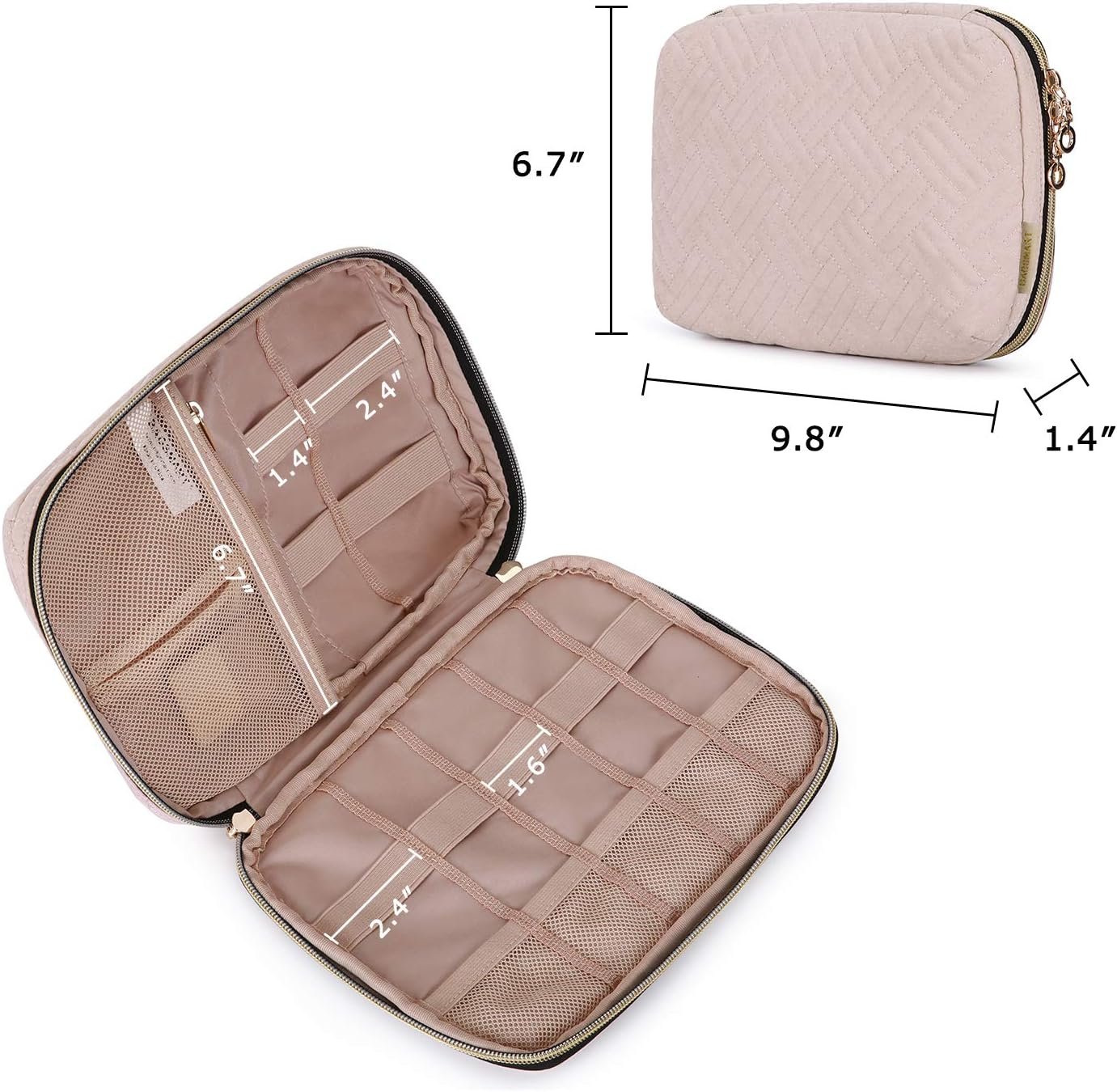 Bagsmart Travel Cable Organizer, Electronics Accessories Cases, Tech Bag for Hard Drives, Cables, Charger, USB, SD Card - Image 6