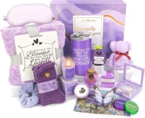 Gifts for Women Spa Basket, Lavende...