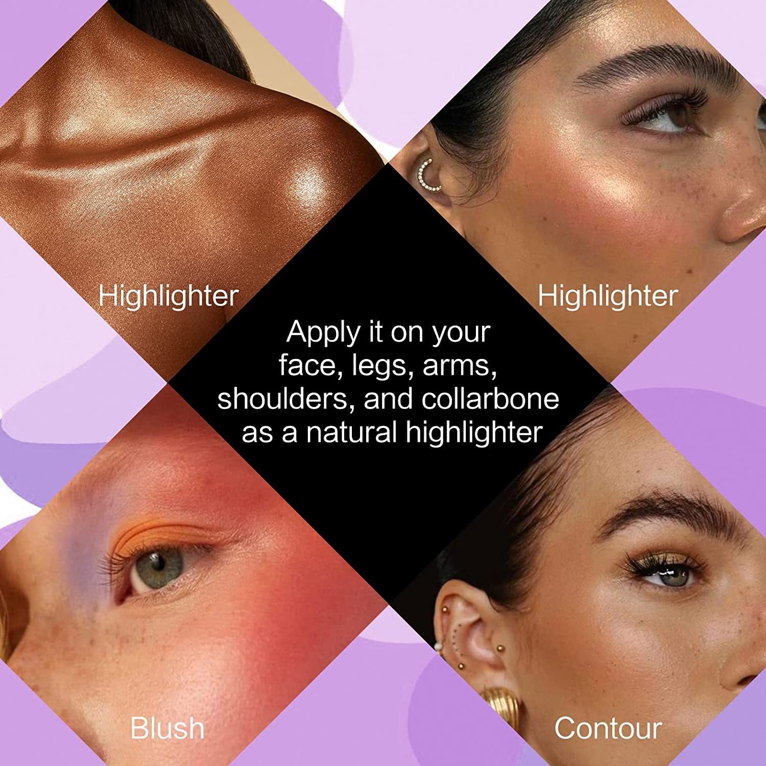 UCANBE 86 Colors Nude Eyeshadow Palette with 15pcs Makeup Brushes Set, Matte Glitter Long Lasting Highly Pigmented Waterproof Colorful Eye Shadow Contour Blush Powder Highlighter All in One - Image 5