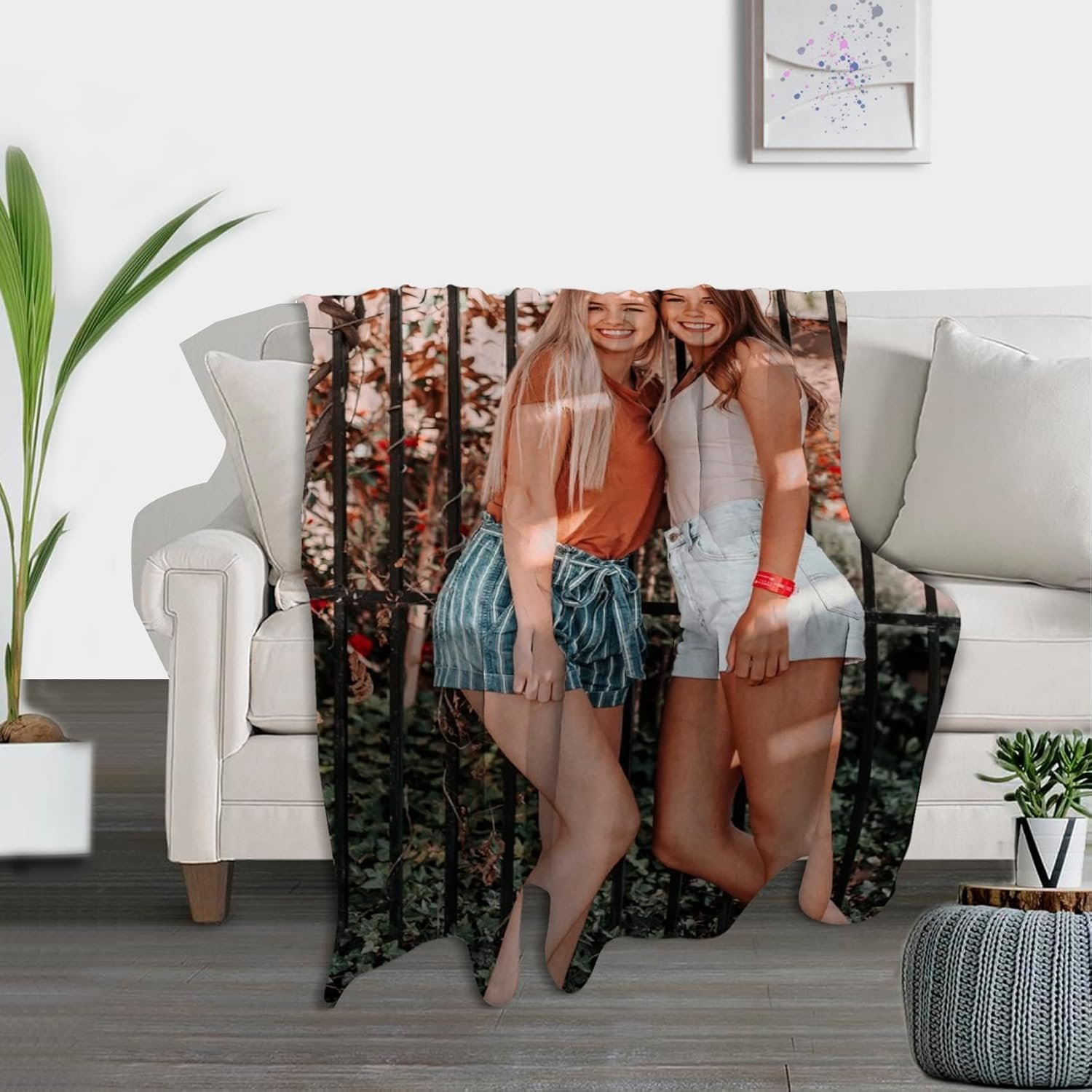 Custom Blanket,Custom Blanket with Picture,Customized Blanket with Photo,Personalized Blanket,Customizable Photo Blanket,Customize Throw Blanket,Personalized Gifts for Boyfriend,Girlfriend,Mum - Image 3
