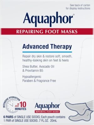 Aquaphor Repairing Foot Masks, Mois...