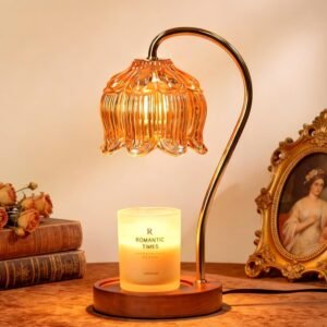 Flower Candle Warmer Lamp with Time...