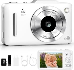 Digital Camera 4K Autofocus Vloggin...