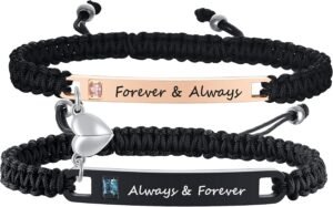 MEALGUET Personalized Couple Bracel...