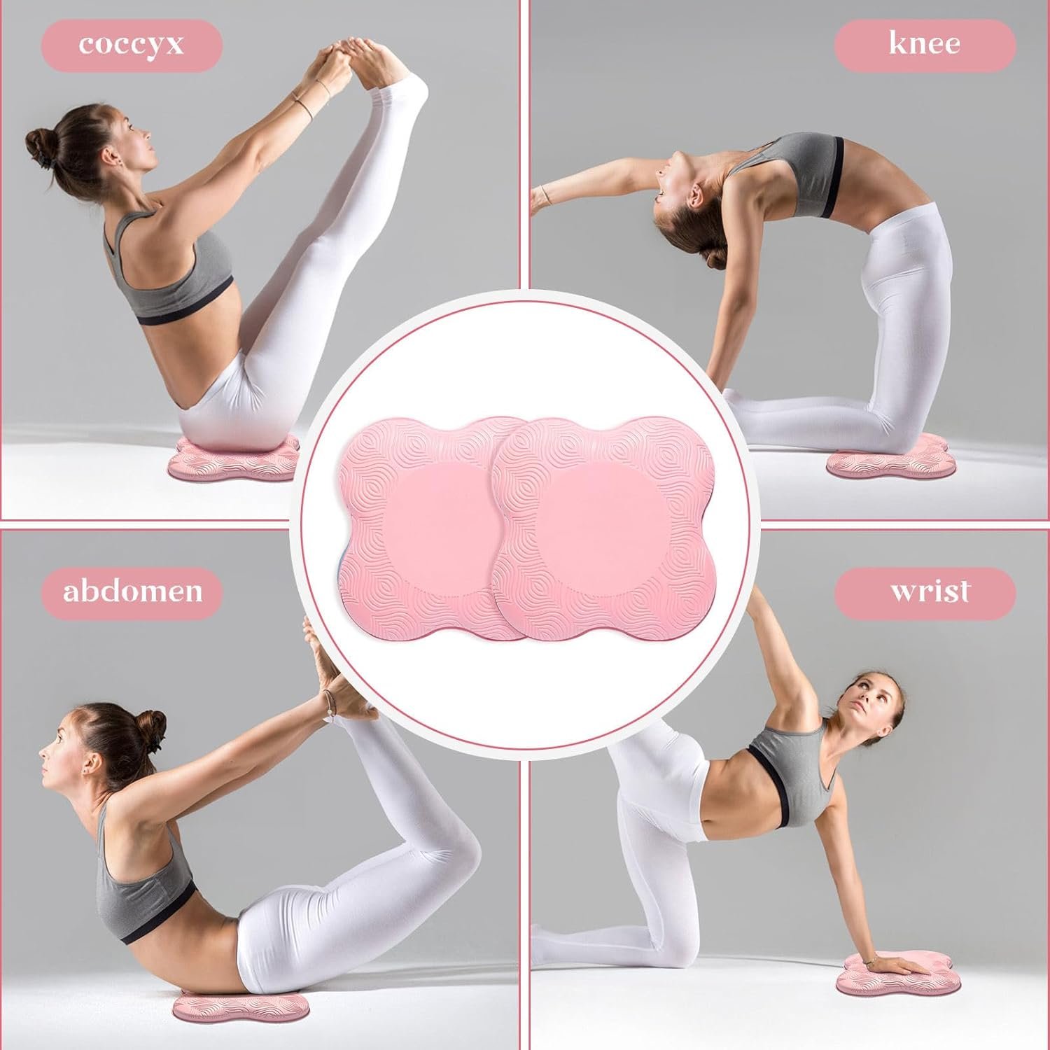 Yoga Knee Pads (Set of 2) - Yoga Props and Accessories for Women/Men Cushions Knees and Elbows for Fitness, Travel, Meditation, Kneeling, Balance, Floor, Pilates - Image 4
