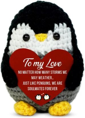 Handmade Crochet Penguin Gift – C...
