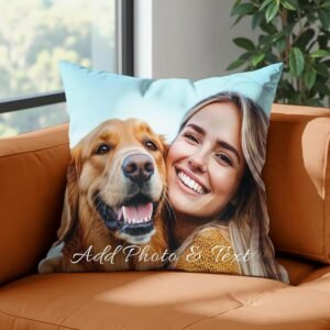 Custom Pillow with Picture & T...