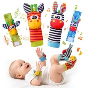 Baby Toys 0-6 Months, Infant Rattle...