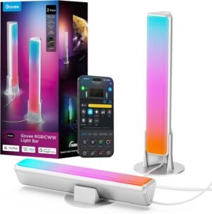 Govee Smart LED Light Bar, RGBICWW ...