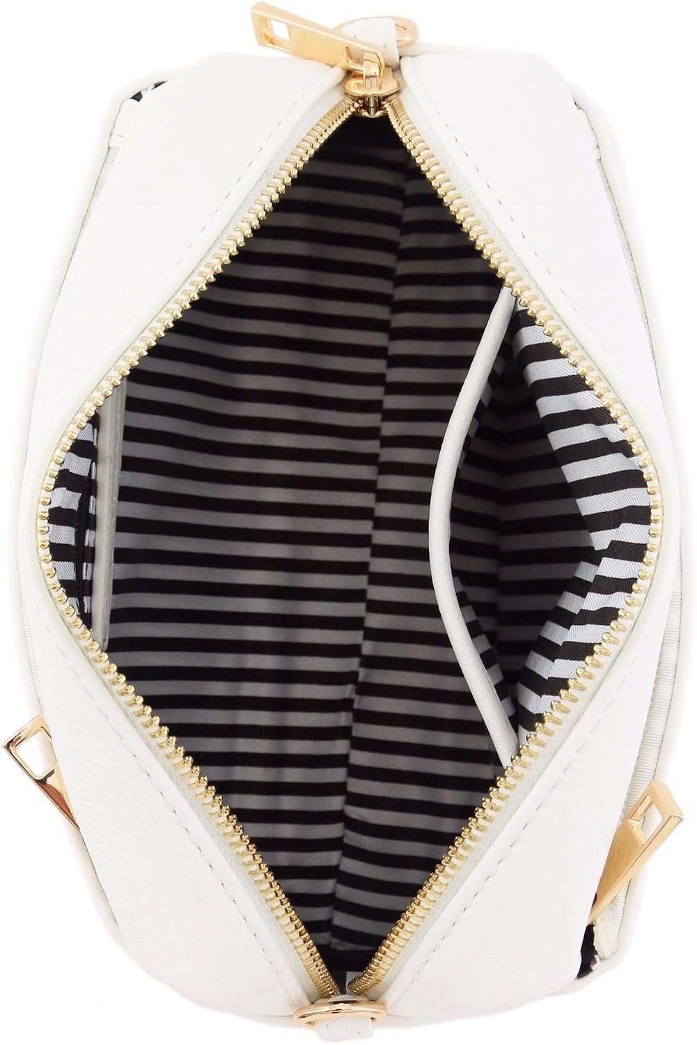 FashionPuzzle Triple Zip Small Crossbody Bag - Image 8