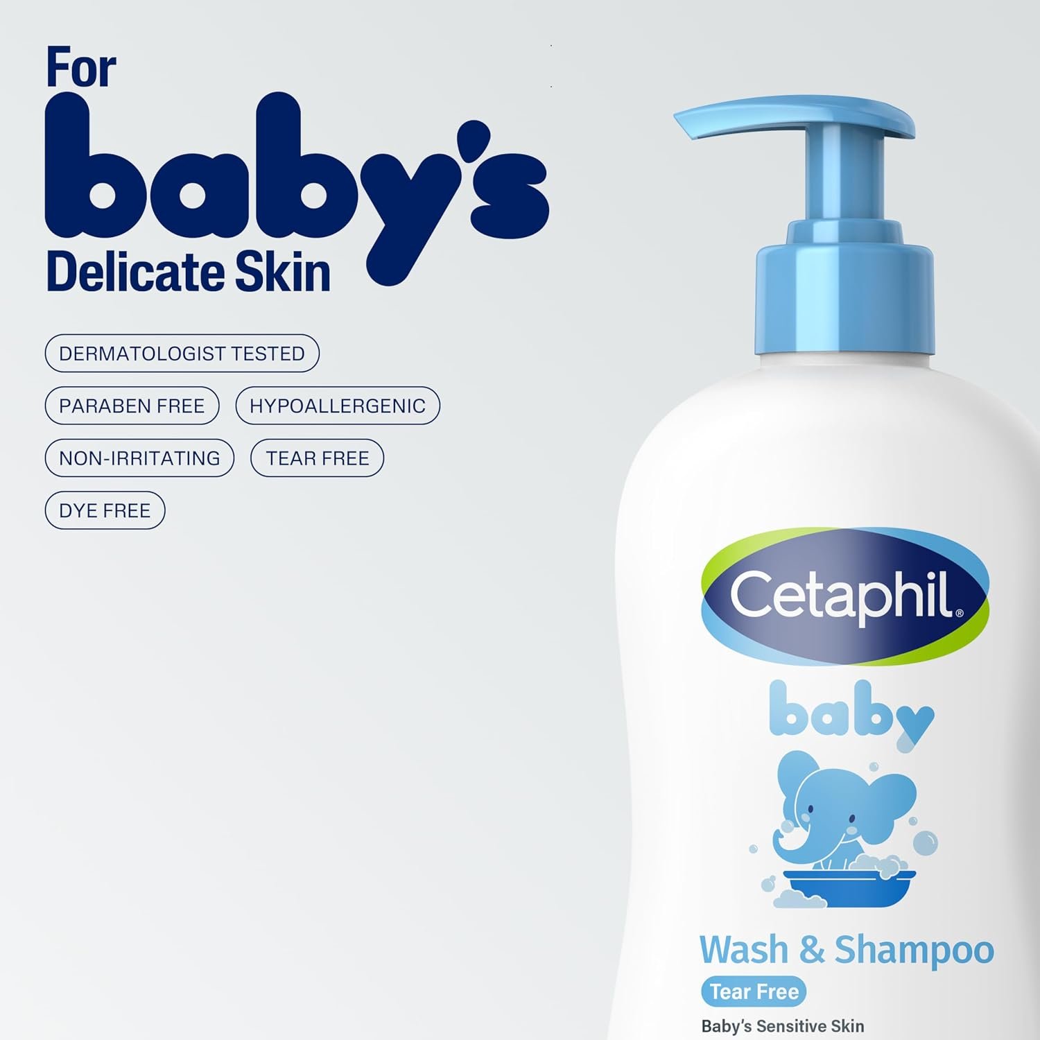 Cetaphil Baby Wash & Shampoo, 13.5oz Pack of 2, Hypoallergenic, Gentle Enough for Everyday Use, Soap Free - Image 6