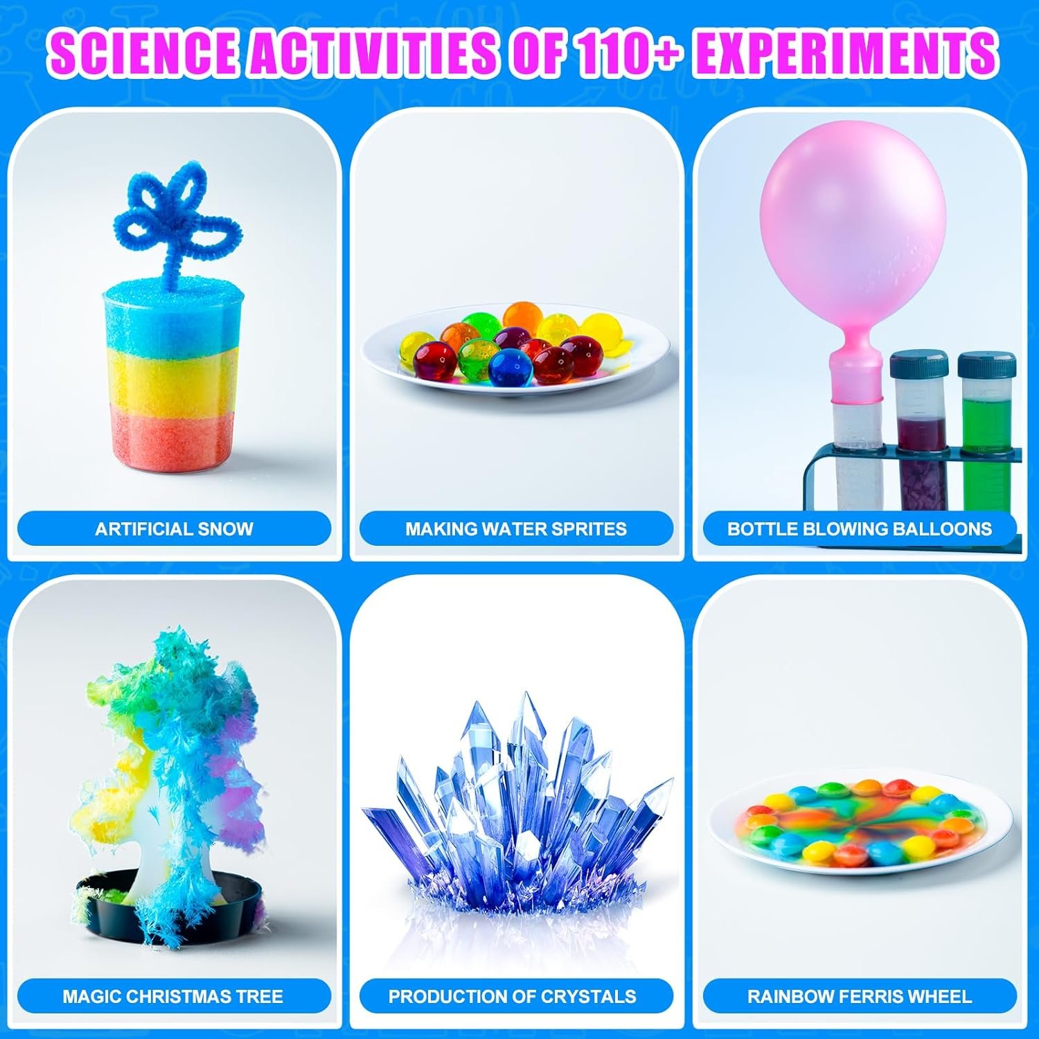 110 Lab Experiments Science Kits for Kids - STEM Projects Educational Scientific Toys for Kids 6 7 8 9 10 12 Years Old, Christmas Birthday Gifts for Boys and Girls, Learning & Education - Image 4