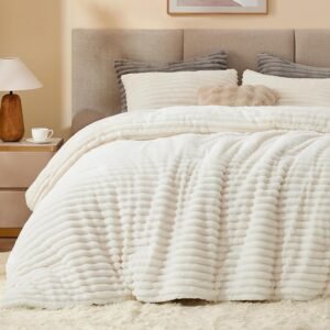 BEDELITE Fleece Queen Comforter Set...