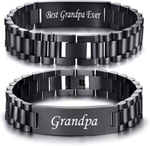 VNOX Masculine Watch Band Stainless...