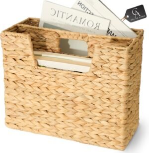 CHI AN HOME Wicker Magazine Basket,...