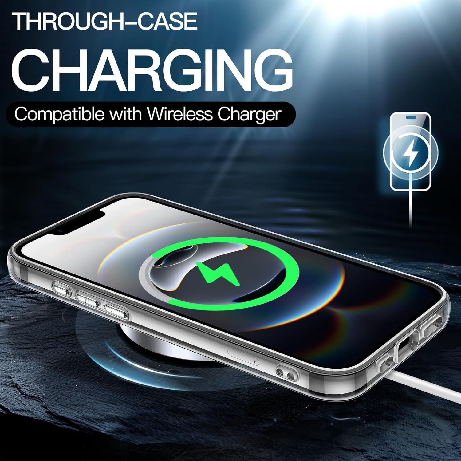 JETech Case for iPhone 17e (2026) / iPhone 16e, Non-Yellowing Shockproof Phone Bumper Cover, Anti-Scratch Clear Back, 6.1-Inch Display (Clear) - Image 5