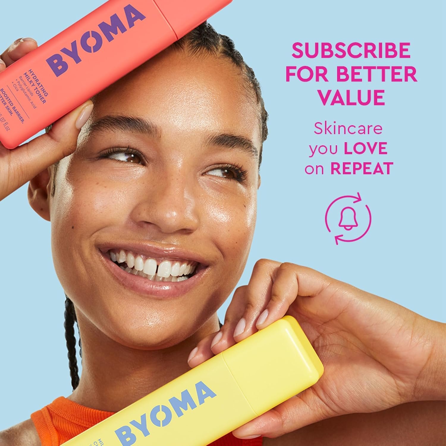 BYOMA So Hydrating Set - Barrier Repair Skincare Set - Creamy Jelly Cleanser, Hydrating Face Serum & Ceramide Face Moisturizer for Dry Skin - Anti Wrinkle, Alcohol Free Skin Care - 30ml, 15ml, 15ml - Image 7