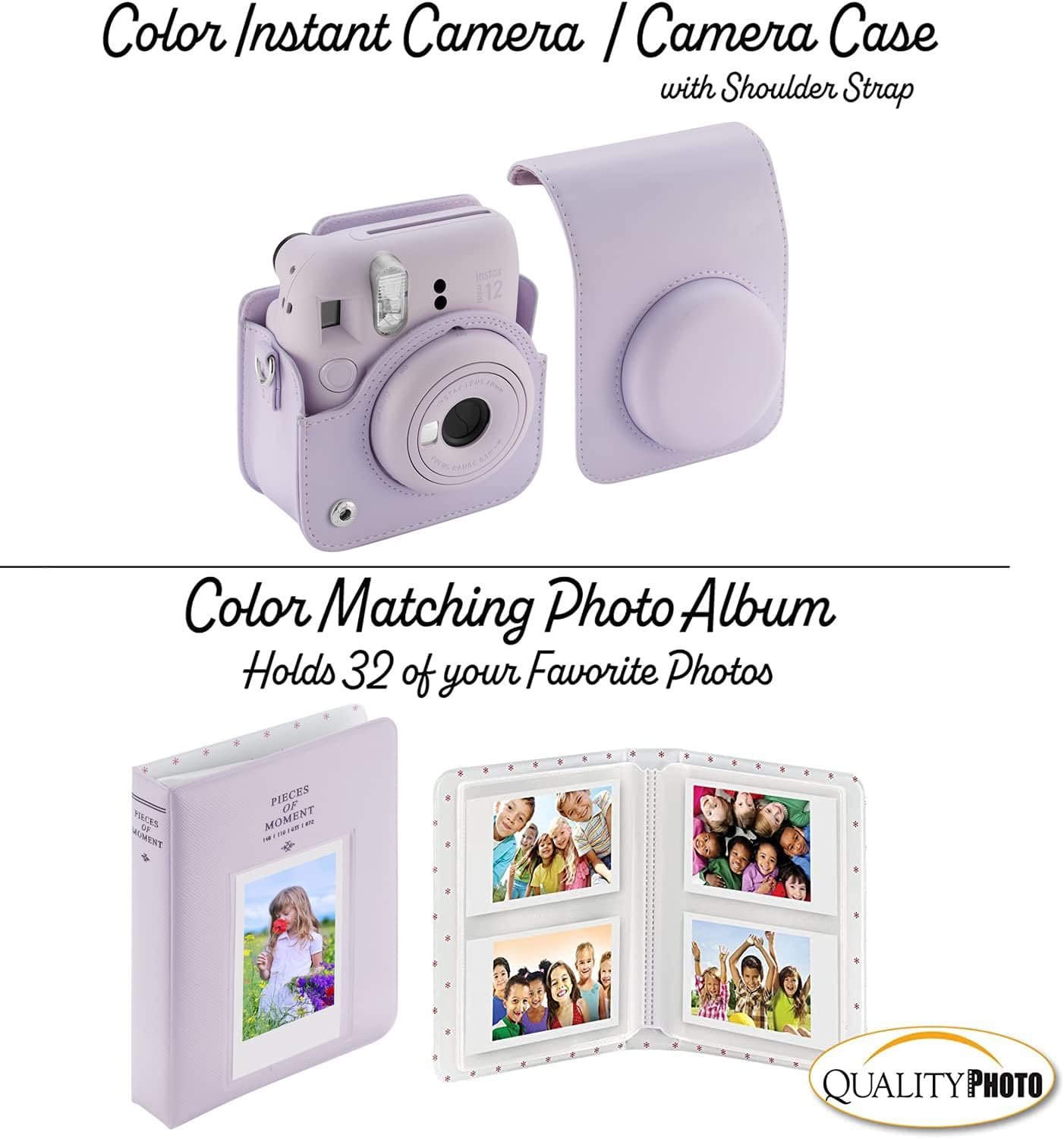 Fujifilm Instax Mini 12 Instant Camera + 60 Photo Prints + Accessories, Lilac Purple - Image 4