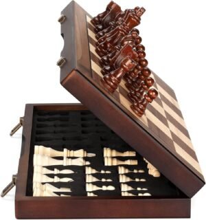 Magnetic Wooden Chess Set for Adult...