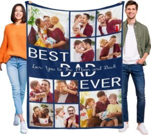 Best Dad Ever Blanket for Fathers D...