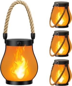 Hompavo Gen2 Solar Lanterns Outdoor...
