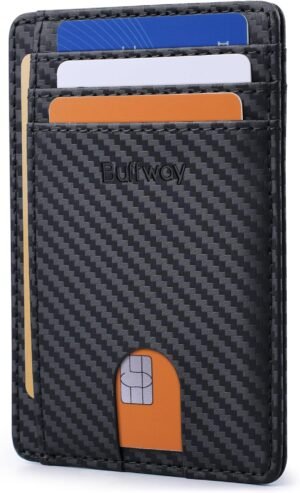 Buffway Slim Minimalist Front Pocke...