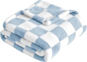 Yurhap Checkered Baby Blanket Fleec...