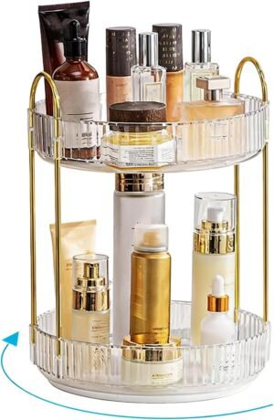 Rotating Makeup Organizer, 2 Tier L...