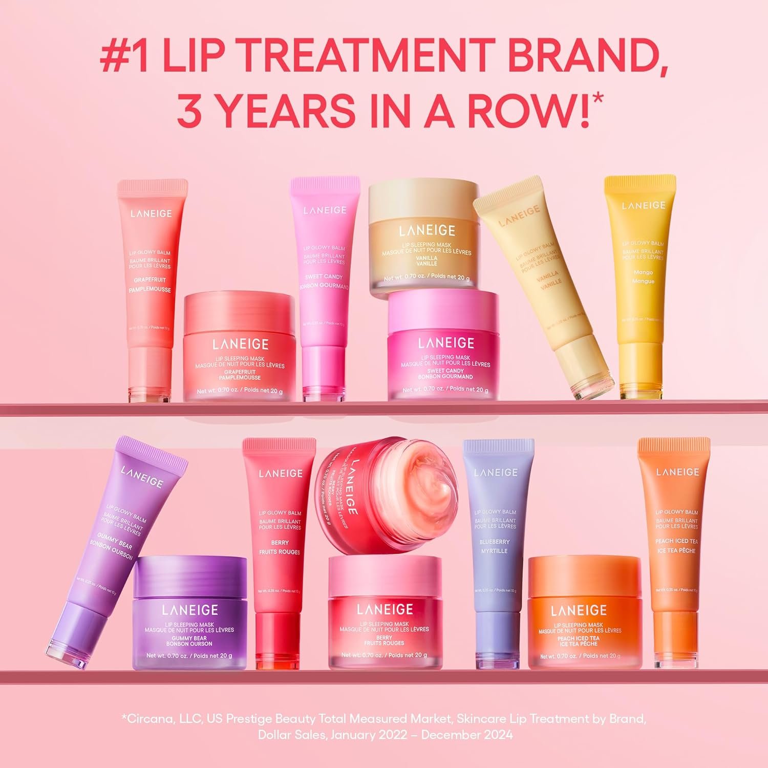 LANEIGE Lip Glowy Balm: Sheer Tinted Lip Treatment Balm Tube with Shea & Murumuru Butters for Hydrating, Moisturizing, Glossy, Non-Sticky Shine, Berry | Korean Skin Care - Image 10