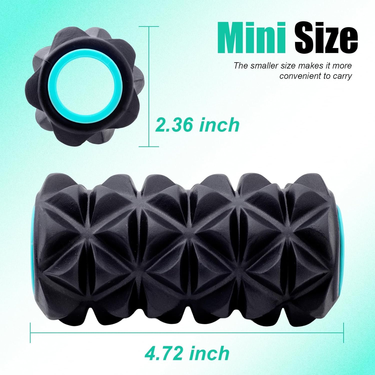 5 Pack Foam Roller- Yoga Wheel for Back Pain Reliefn & Stretching, Back Wheel for Deep Tissue Massage, Foam Roller for Physical Therapy & Exercise - Image 4