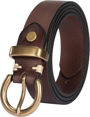 Womens Belts for Jeans Genuine Leat...