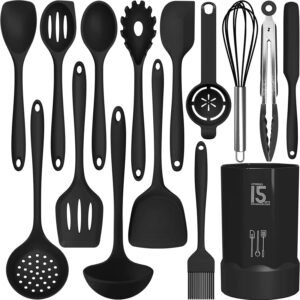 AOTHOD Silicone Cooking Utensils Se...