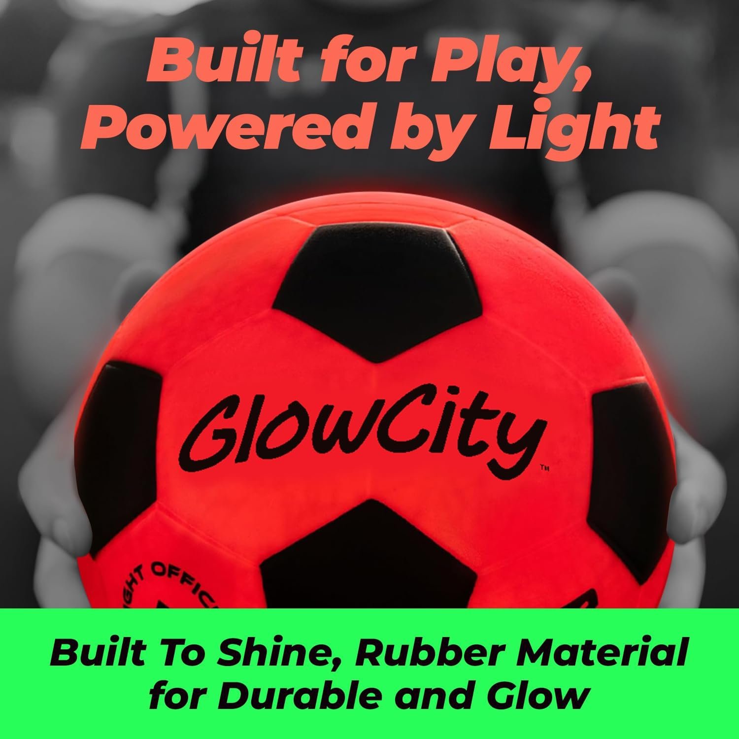 GlowCity Glow in The Dark Soccer Ball - Sizes 3, 4, 5 for Kids, Teens & Adults - Light Up Soccer Ball with 2 LED Lights - Sports Birthday Gifts Ideas for Boys & Teenagers Ages 6 7 8 9 10 11 12 13 14 - Image 5