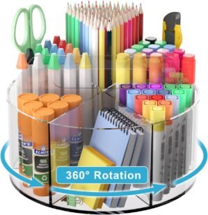 Rotating Markers Organizer for Kids...