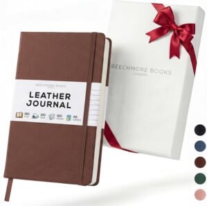 BEECHMORE BOOKS Premium Lined Leath...