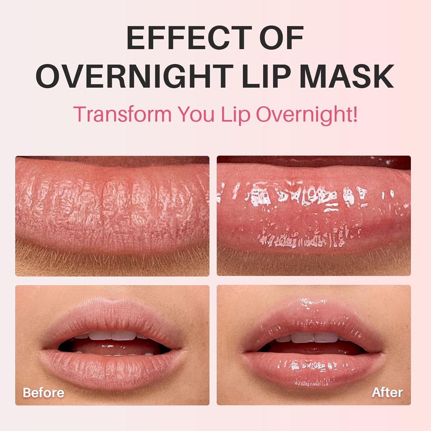 Grape Lip Mask, Hydrating Overnight Lip Sleeping Mask, Lip Moisturizer for Dry Cracked Lips Care, Dual-Color Lips Balm for Nourishing and Softening Lips, Minimizes Fine Lines - 20g - Image 3