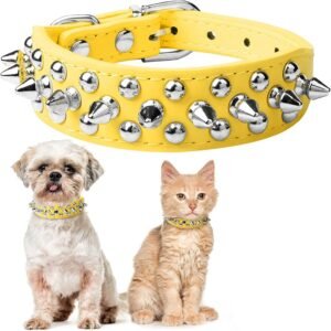 Spiked Studded Dog Collar, Adjustab...