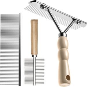 Undercoat Rake for Dogs, 3 Pack Pet...