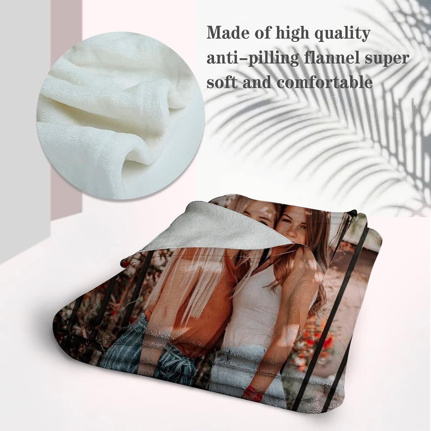 Custom Blanket,Custom Blanket with Picture,Customized Blanket with Photo,Personalized Blanket,Customizable Photo Blanket,Customize Throw Blanket,Personalized Gifts for Boyfriend,Girlfriend,Mum - Image 2
