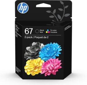 HP 67 Black/Tri-Color Ink Cartridge...